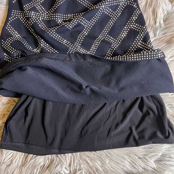 Vintage Bebe body-con rhinestone long sleeve dress - Picture 5 of 5